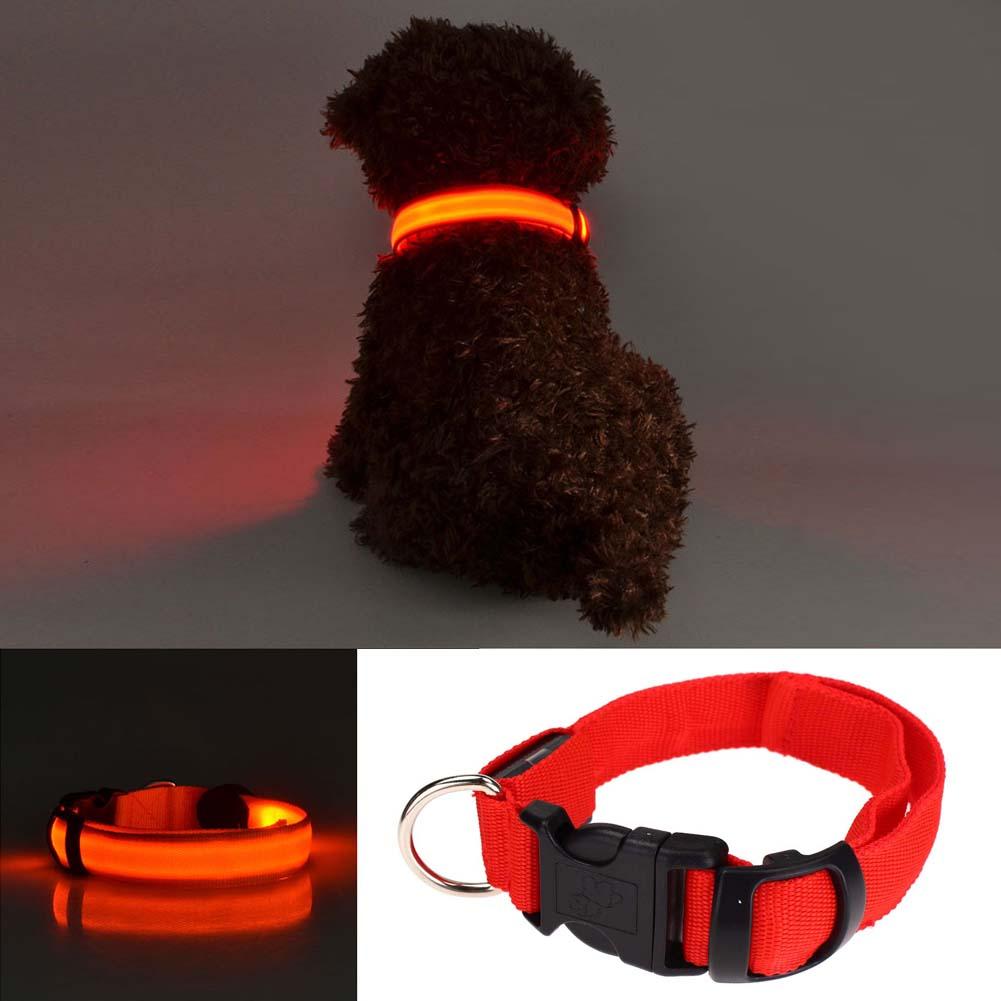 Verstelbare Verse Led Honden Night Veiligheid Huisdieren Knipperlicht Nylon Leiband