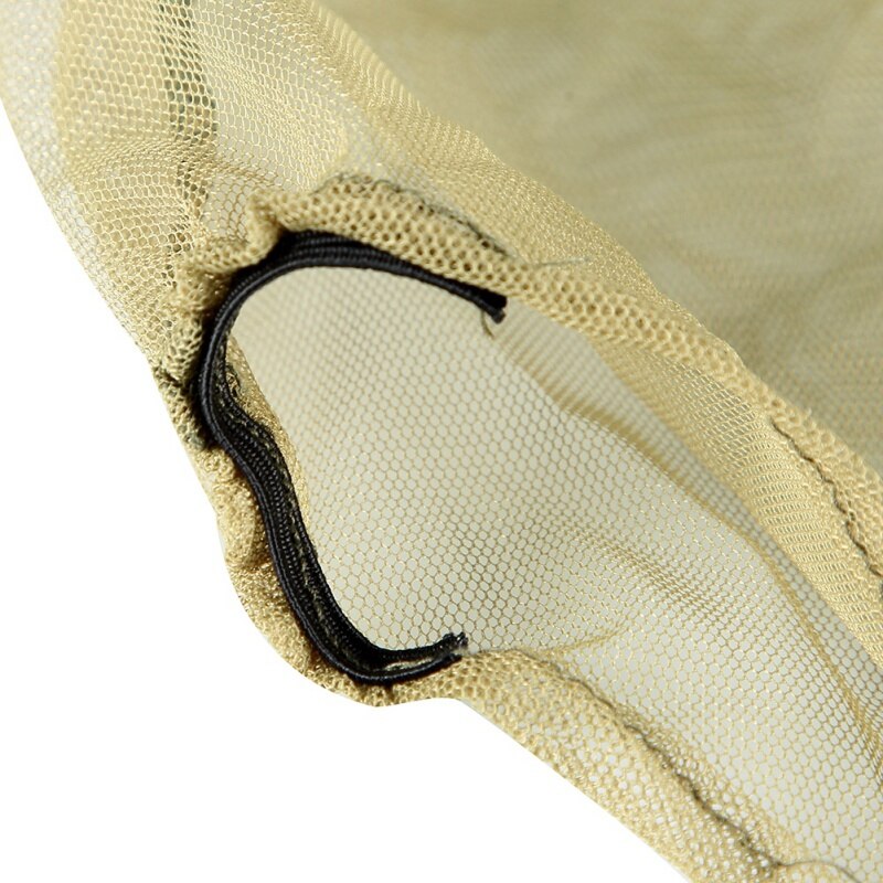 Sombrero de pesca gasa portátil transpirable a prueba de polvo Mosquito Prevención de insectos cabeza cuello tapa accesorios de bosque al aire libre