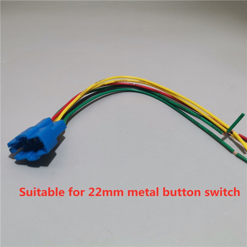 12mm 16mm 19mm 22mm 25mm Cable Socket for Metal Push Button Switch Wiring 2-6 Wires Stable Lamp Light Button: 22mm B