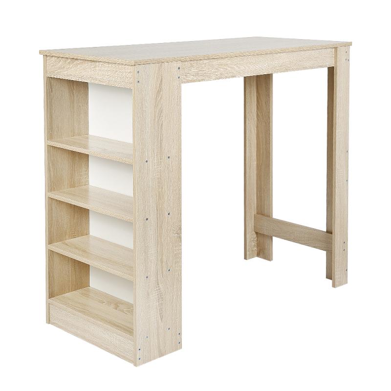 Træ barbord enkelt skab med sidebord 4 farver sofabord husholdning køkken moderne spisebord hwc: 02