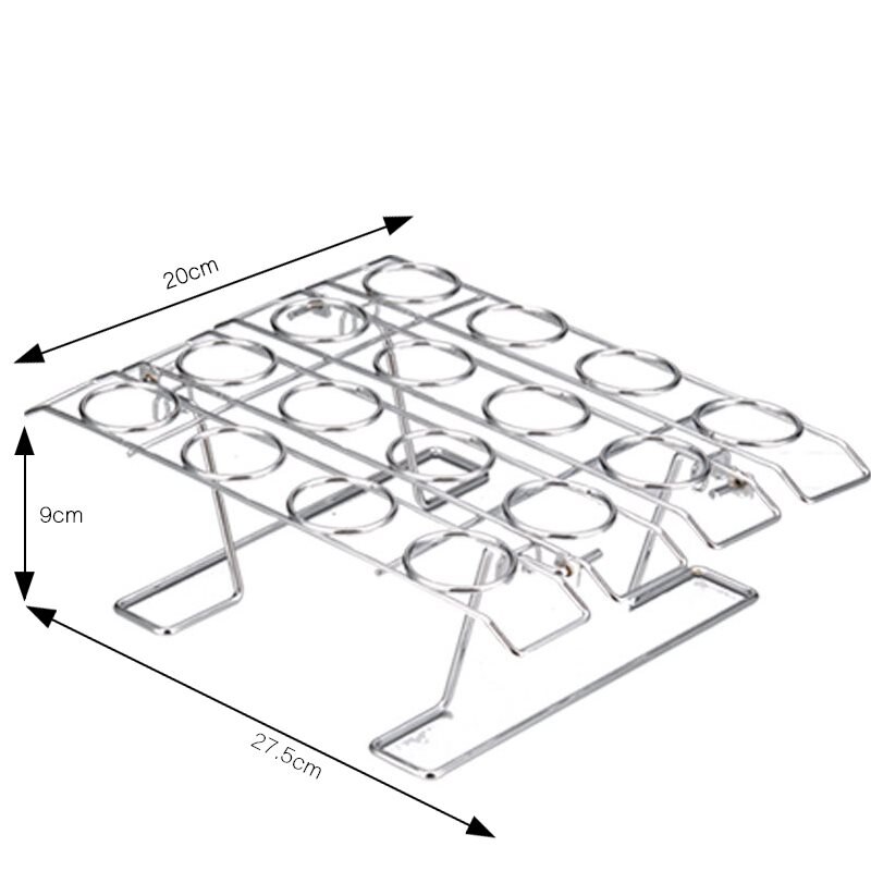 Bricolage Porte-Cône De Crème Glacée En Acier Inoxydable Crème Glacée Cône Présentoir À Gâteaux Cône Cupcake Plateau De Refroidissement Support Étagères Stand