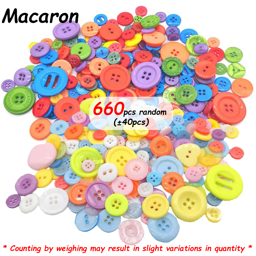 100 Uds. Botón redondo de plástico de Color 0,7-2,5 cm tamaños surtidos para manualidades DIY proyectos de costura accesorios de costura para el hogar: Cobre