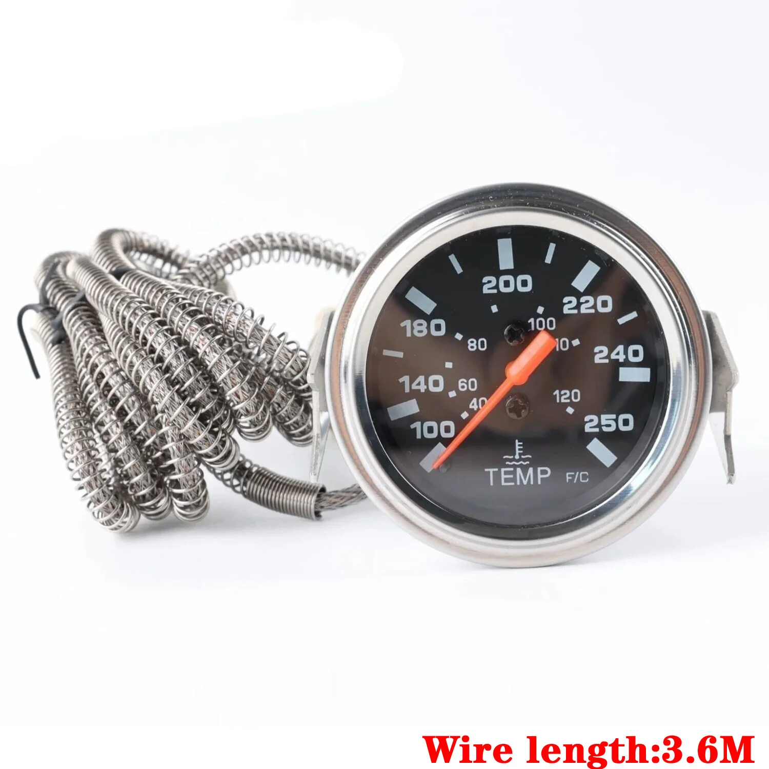 40-120 ℃ /100-250 ℉ 2 "52 MM Mechanische Watertemperatuurmeter 12 V Watertemperatuurmeter Auto Meter Met Sensor NPT 1/2