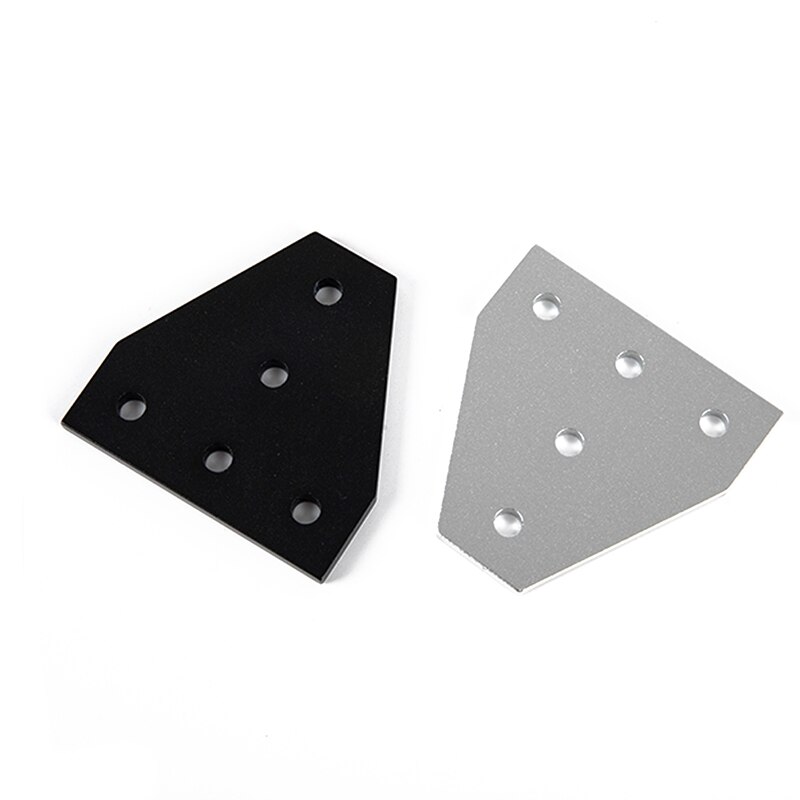 2pcs/lot 6063 - T5 5 Hole Joint Board Plate Corner Angle Bracket Connection Joint Strip