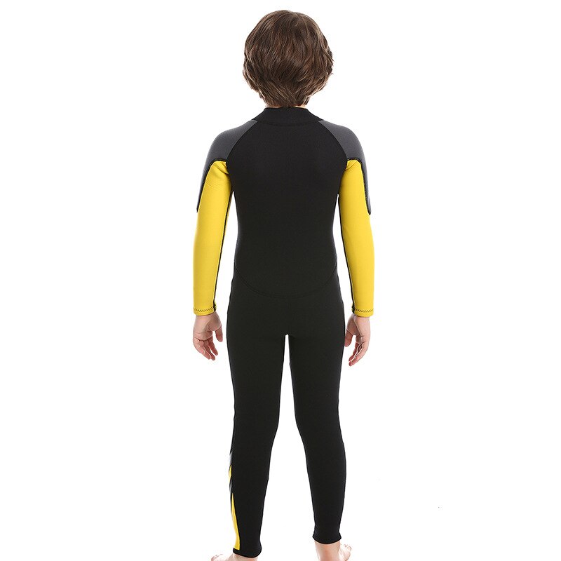ZCCO-traje de buceo de neopreno para niños, traje de baño grueso térmico a prueba de sol, de una pieza, 2,5 MM