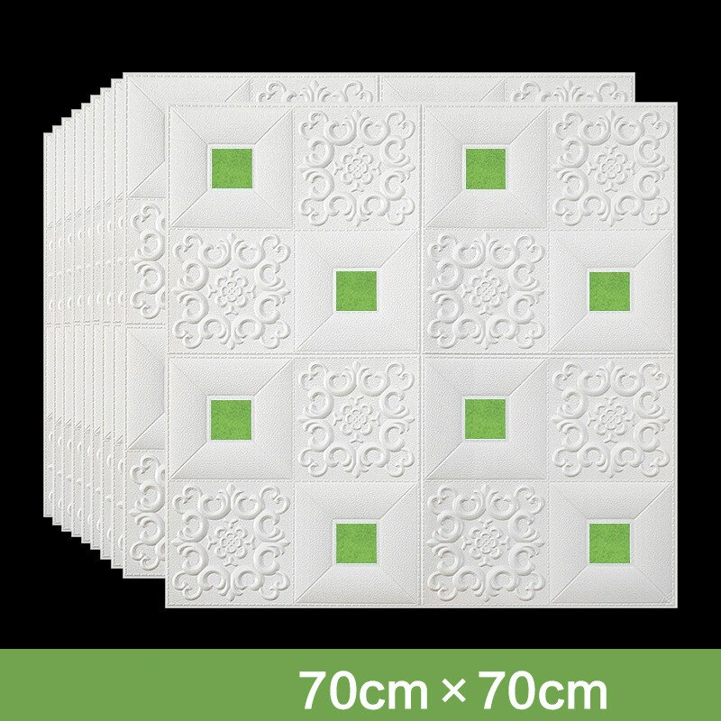 3D Roof Ceiling Wallpaper PVC Waterproof Self-adhesive Foam Wallpaper Living room Bedroom Roof Ceiling Contact Paper Decor Decal: C / 77x70cm