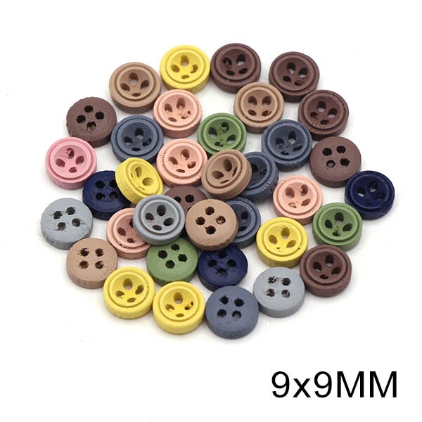 50Pcs Red Heart Decorative Button 2-Holes Wooden Buttons for Clothing Love Craft Supplies DIY Bags Sewing and Needlework 15x13mm: 06