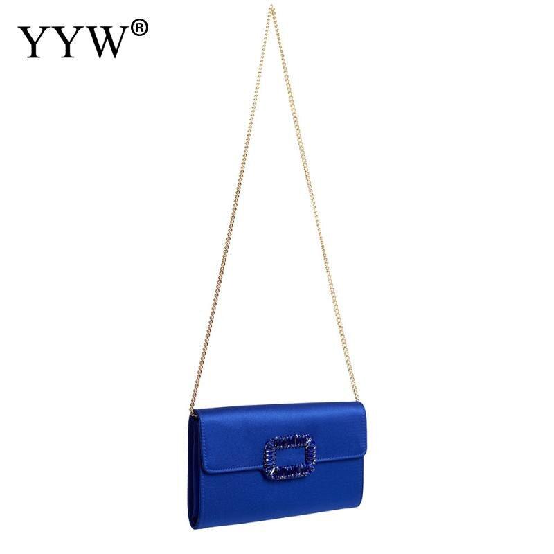 Lila Handtasche Frauen Strass Pochette Femme Kupplung Taschen Für Frauen Klappe Mini Abend Party Taschen Handtasche Kupplungen Mit Kette: blue