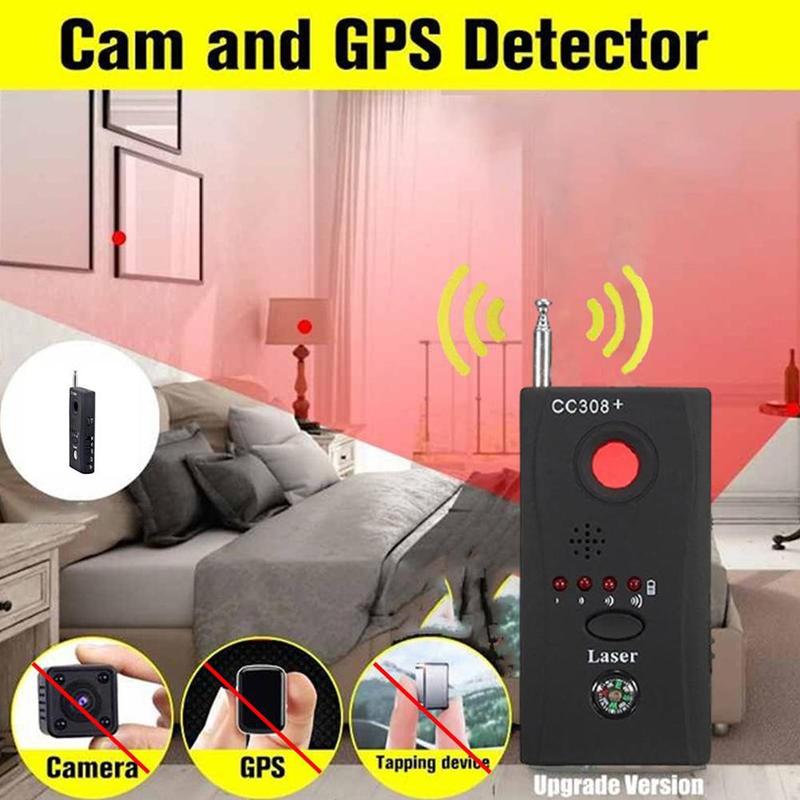 CC308 + Draadloze Signaal Detector Tracker Anti Detector Camera Lens Gps Signaal Detector Scanner Persoonlijke Privacy Protector