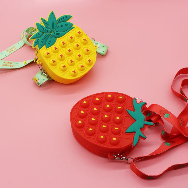 Popo fidget toy popper sensory popet silikon push bubble schreibwaren aufbewahrungsbeutel popite poppit dekompressions-münzbeutel