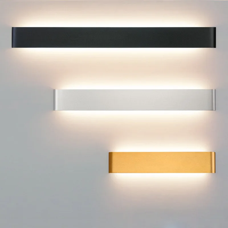 Lámpara de pared LED moderna para mesita de noche, sala de estar, escaleras, pasillo, baño, decoraciones para el hogar, aplique de pared, accesorio de iluminación interior, brillo