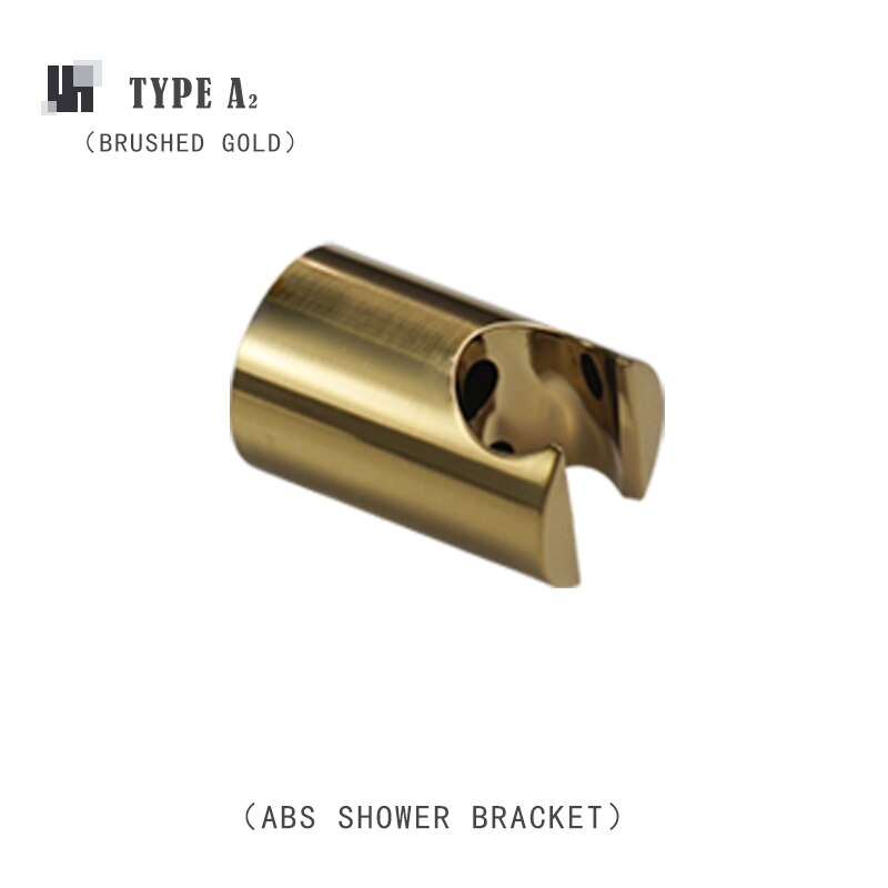 Hand Held Shower Head Holder Wall Mount Hand Shower Sprayer Holder ABS Bracket Bathroom Rose Gold Grey Chrome Shower Replacement: Type A2 Brushed Gold