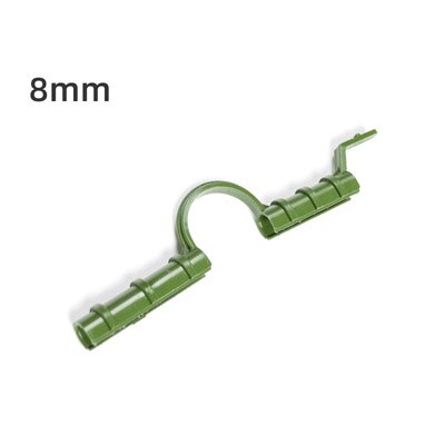 Pinces de fixation en Film plastique pour serre, 10 pièces par paquet, accessoires pour couverture de serre et Tunnel: 8MM