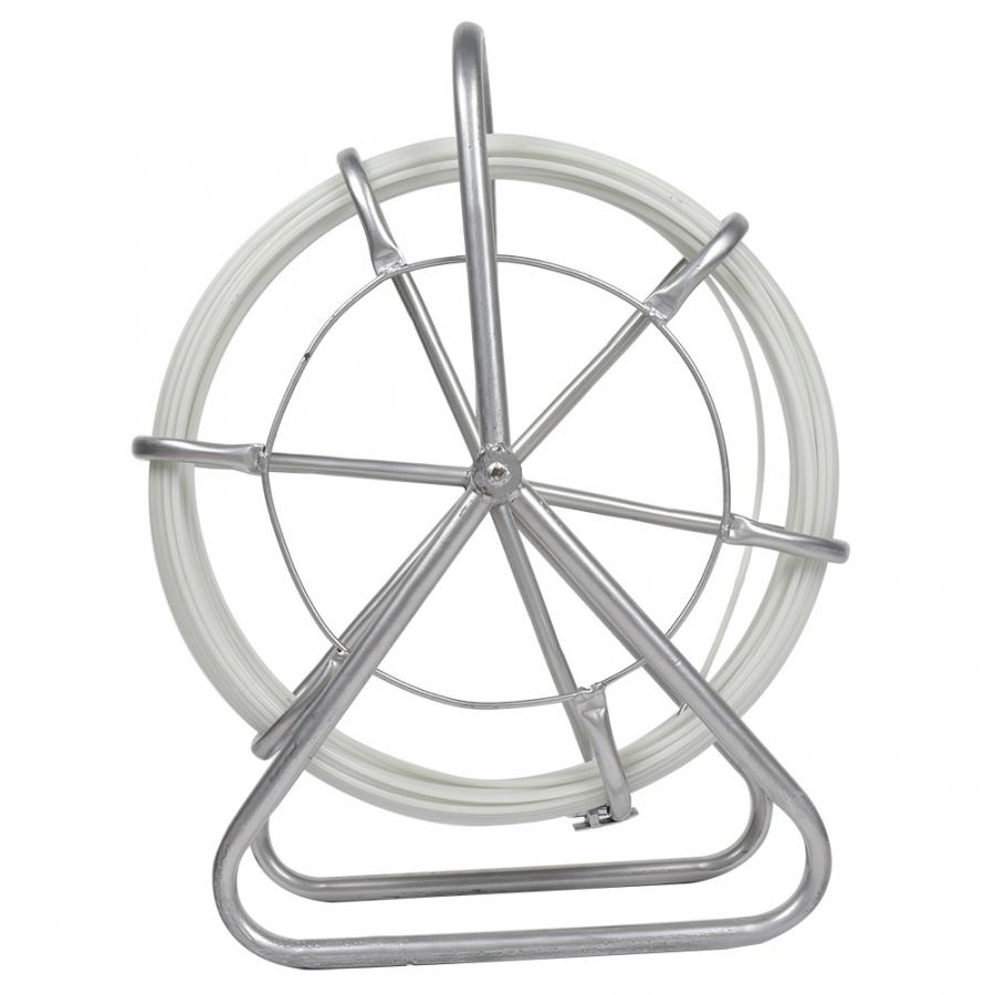 Drain Cleaners Cleaner Sewer Cleaning Rod Convenient Sewer Hair Clear FRP Breeding Water Line Cleaner (50m) & 6 Encryption