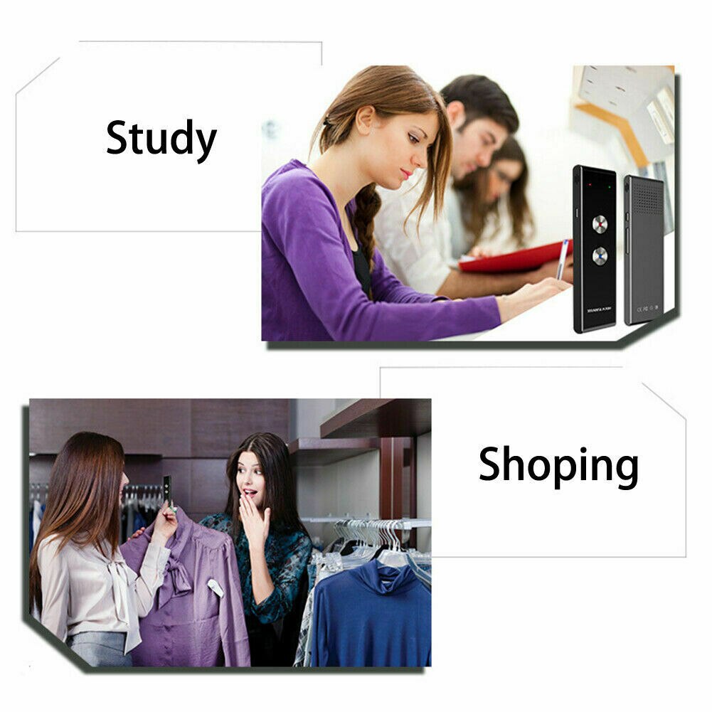 Portable Translator T8 Smart 42 Language Text Speech Interactive 2.4G Translator Two Way Real Time Voice