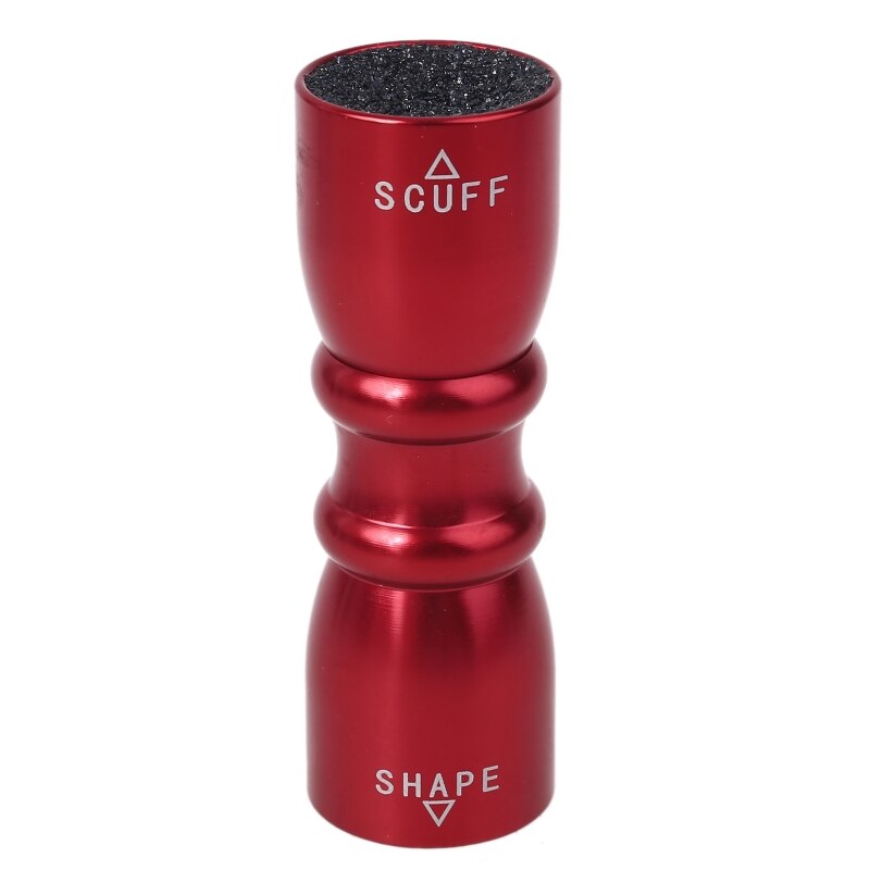 3 en 1 tambour Snooker piscine queue pointe outil Shaper éraflure aérateur billard bâton: Rouge