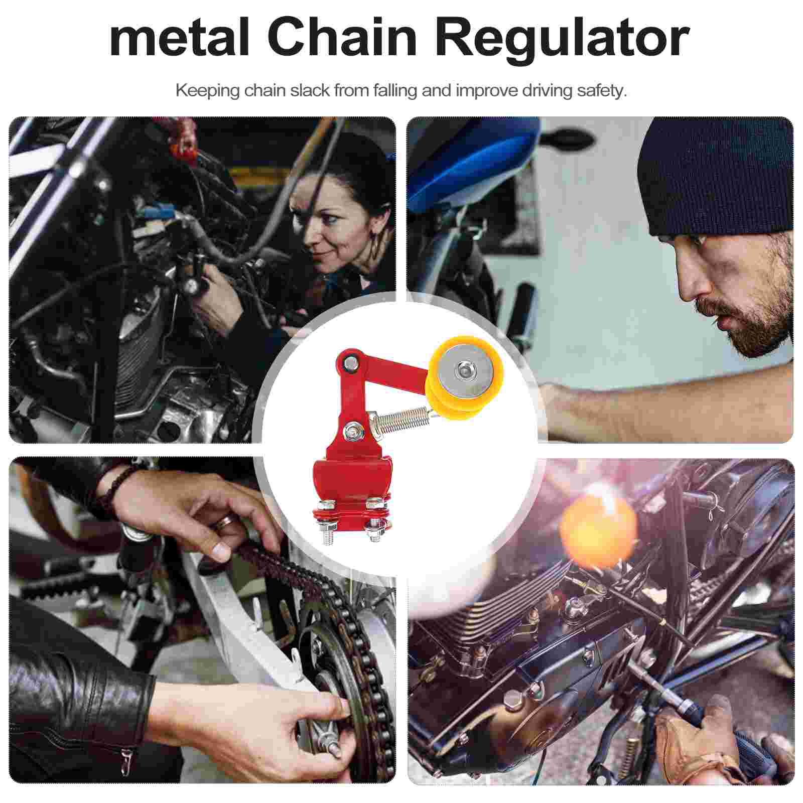 Motorcycle Chain Regulator Universal Chain Tensioner Adjuster Tool Roller Motorcycle Modified Accessories for Dirt Pit Bike ATV