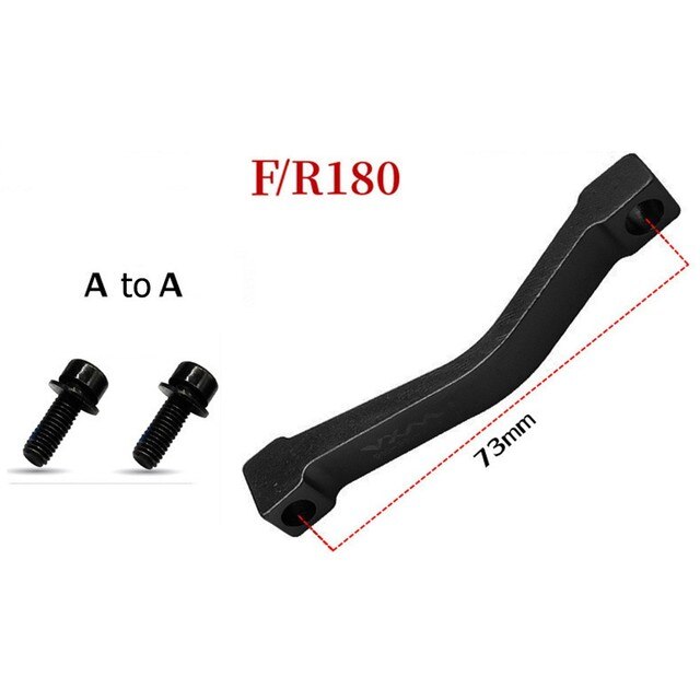 Fiets Schijfrem Mount Adapter Ultralight Aluminium Post/Is Voor/Achter Mtb Racefiets Disc Remklauw Adapter 160/180/203Mm: Black A