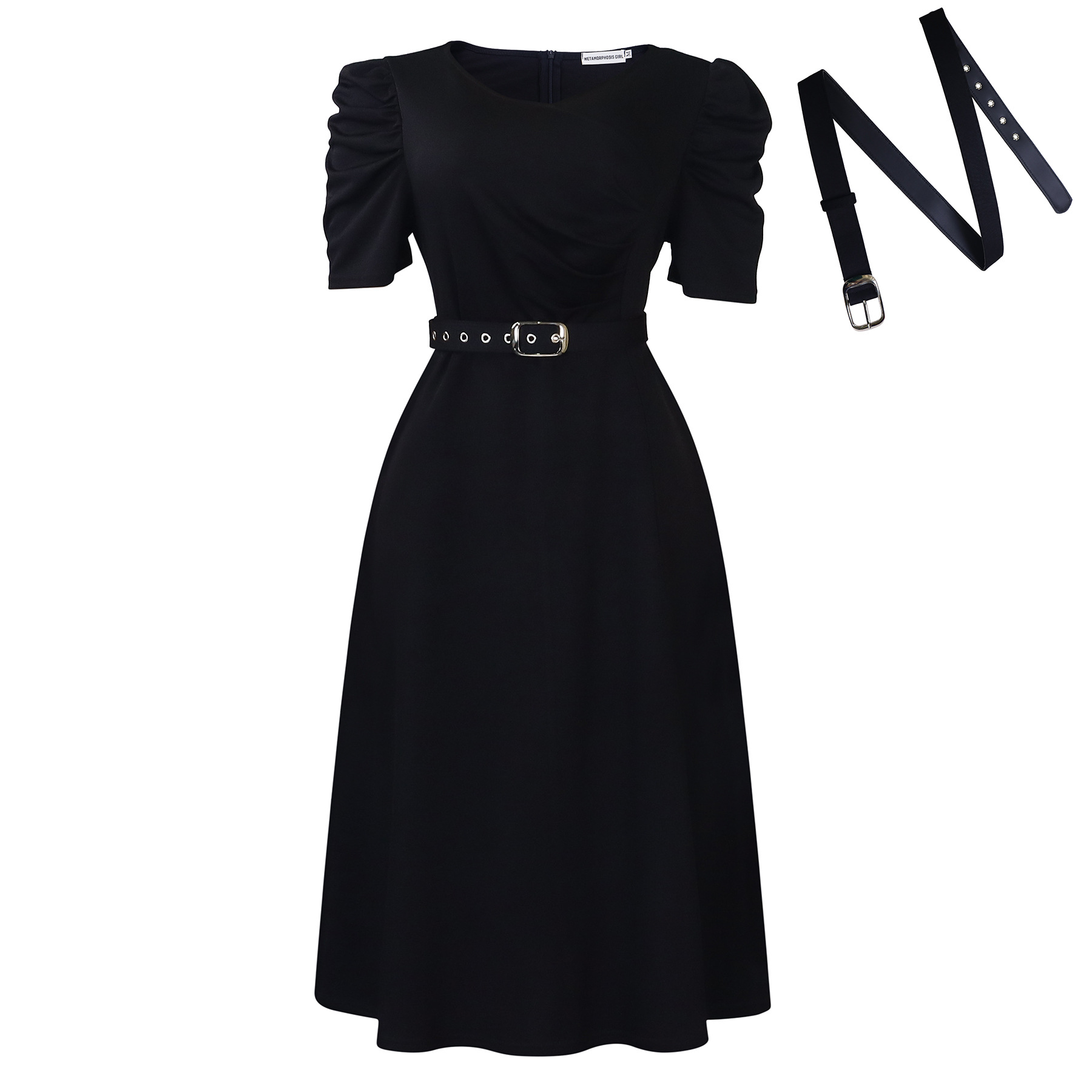 Kjole kvinder bodycon fest lange kjoler flæser sløjfe høj talje hvid sommer fest bryllup vestidos vintage nat: S / Sort