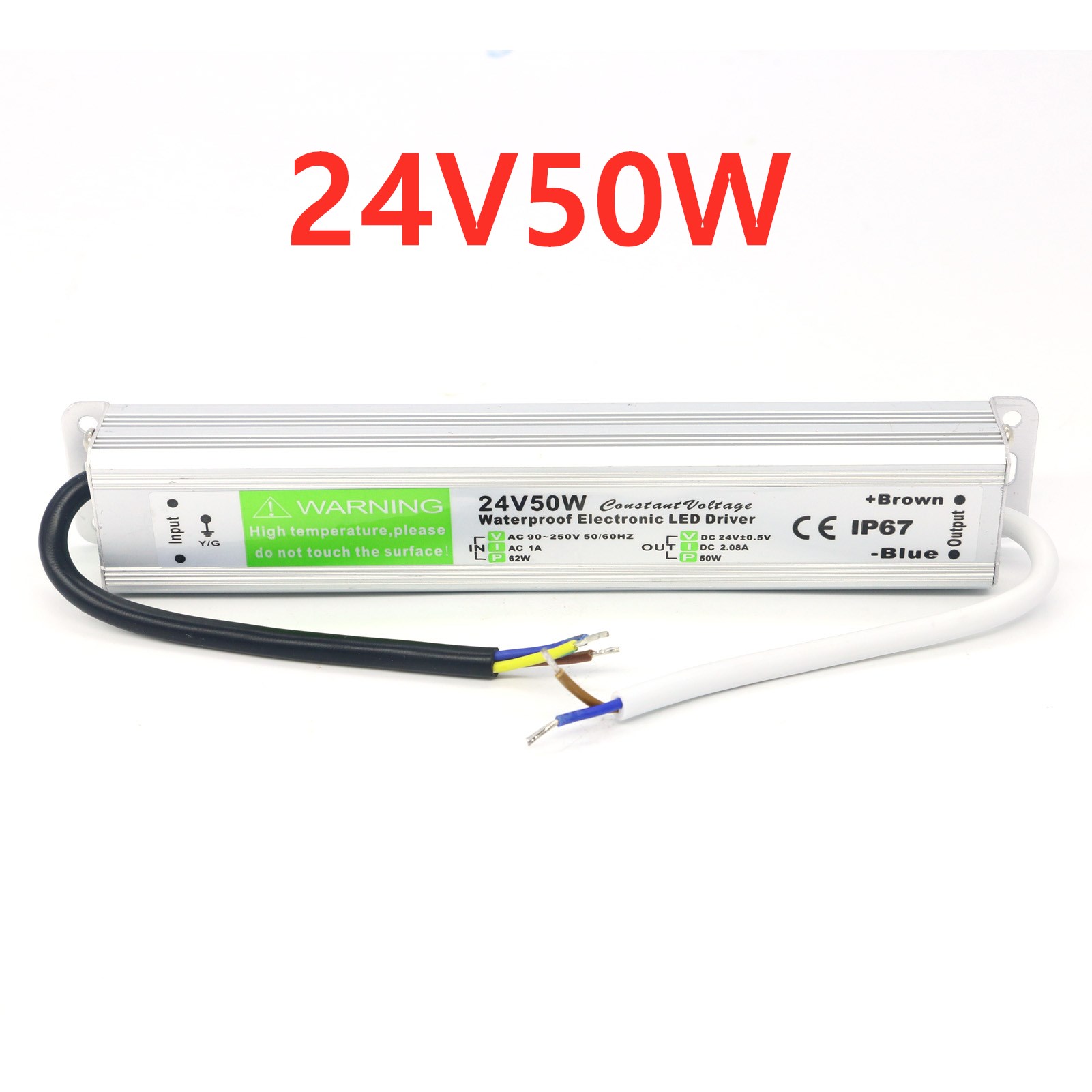12v 24v strømforsyning 10w - 400w 500w 12 24 volt transformator  ac 220v til  dc 12v 24v utendørsbelysning  ip67 vanntett ledet-sjåfør