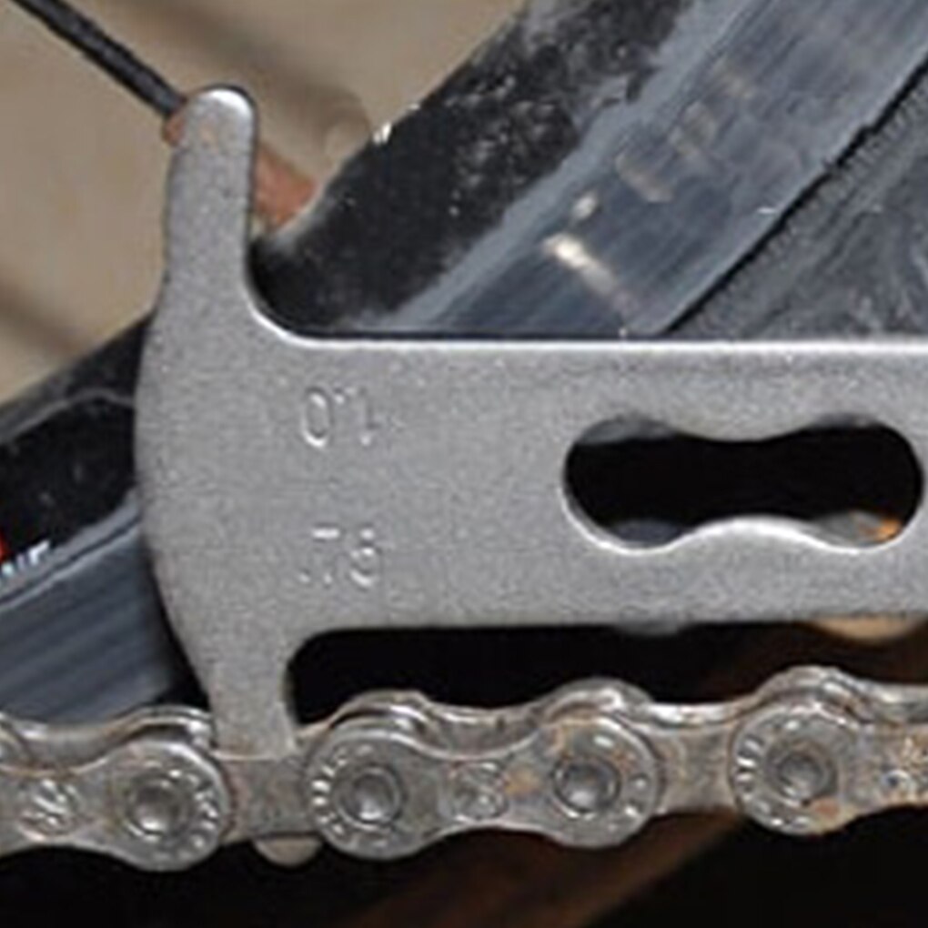 Bike Chain Checker Wear Abrasion Indicator Gauge Cycling Chain Bicycle Repair Tool Stainless Steel