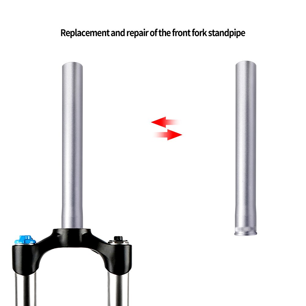 Mountain Bike Front Fork Extension Head Tube Aluminum Alloy Bicycle Fork Head Tube 28.6 30mm Straight Pipe Standpipe