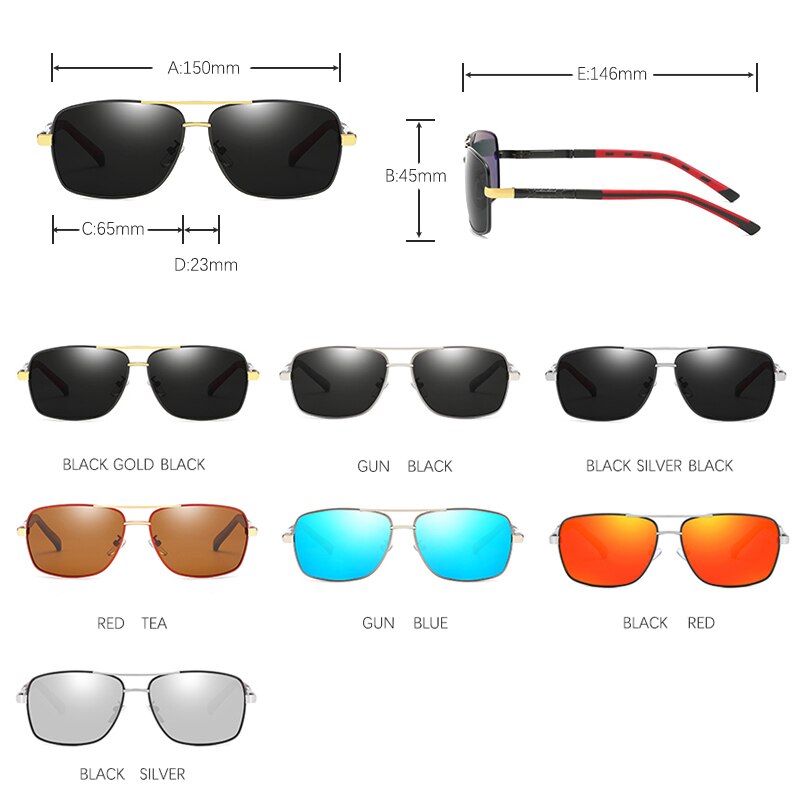 Joymood Zonnebril Mannen Gepolariseerde Aluminium Magnesium Zonnebril Voor Mannen Coating Driving Goggles
