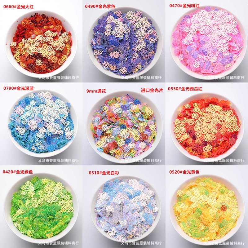 9Mm Gold Pailletten Diy Kleding Accessoires Accessoires Pailletten Wedding Christmas Party Decoratie Materialen Pailletten JJ391