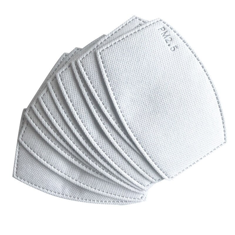 Masque facial pour enfants et adultes, filtre PM 150, pour protection buccale, respirant, contre la grippe, Pollution de l'air, 2.5 pièces