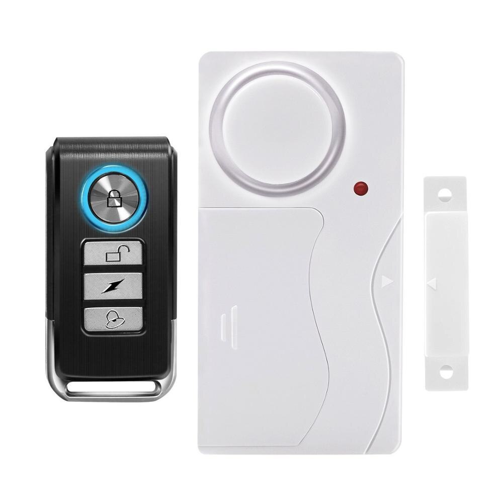 Wsdcam Door Window Alarm Systems Security Home Wireless Alarms Anti-Theft Remote Control Alarm and Host Sensor Door Alarma: Host and Control