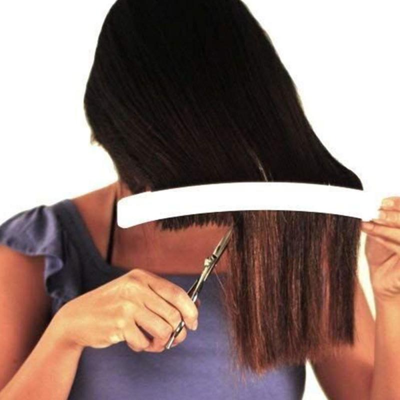 2 st/set diy bangs hårklippning kam kam frisyr typ trimverktyg kam fabrikspris trim bangs tool