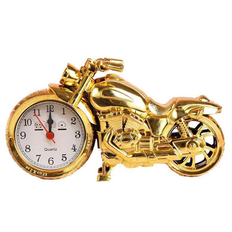Motorcycle Alarm Clock Motorbike Pattern Clock Desk Birthday Home Clock Cool H3N4