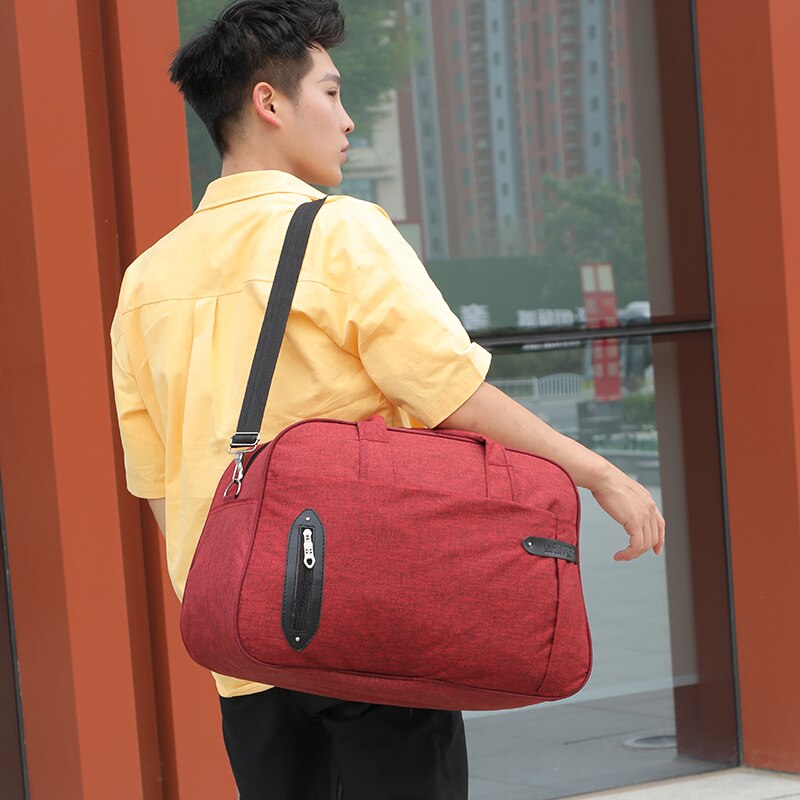 sac de voyage de en toile de couleur unie sac de voyage pour hommes