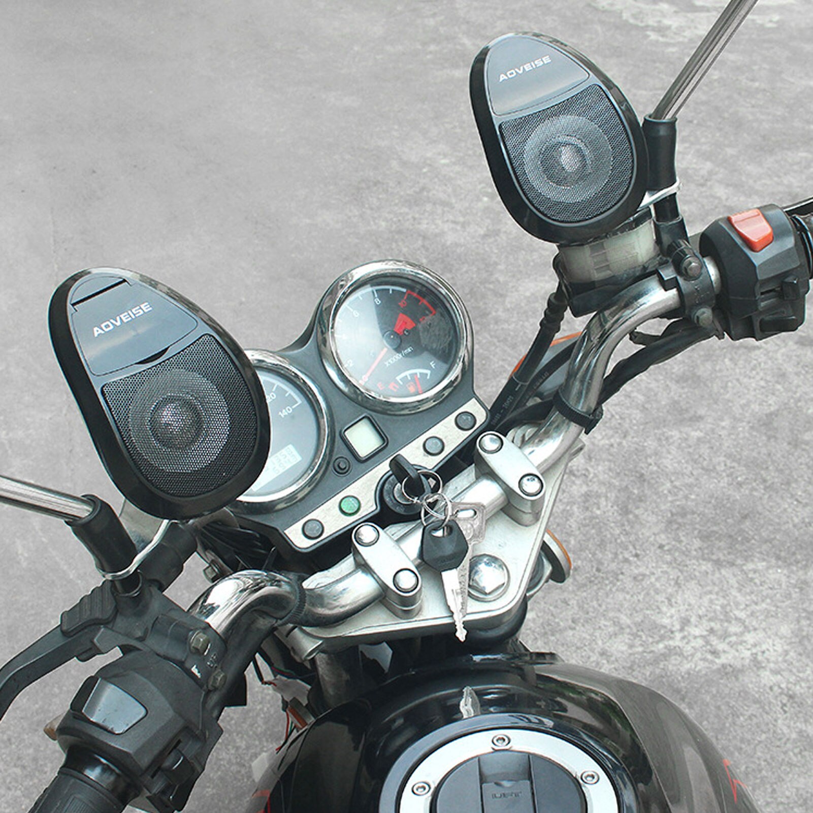 Motorcycle Bluetooth Speakers Waterproof Stereo Audio Amp System All-in-one Car Speaker Amplifier