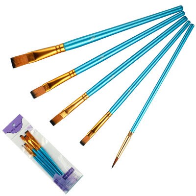 Malerei mit acryl pinsel: Bürste 5 eben Kopf