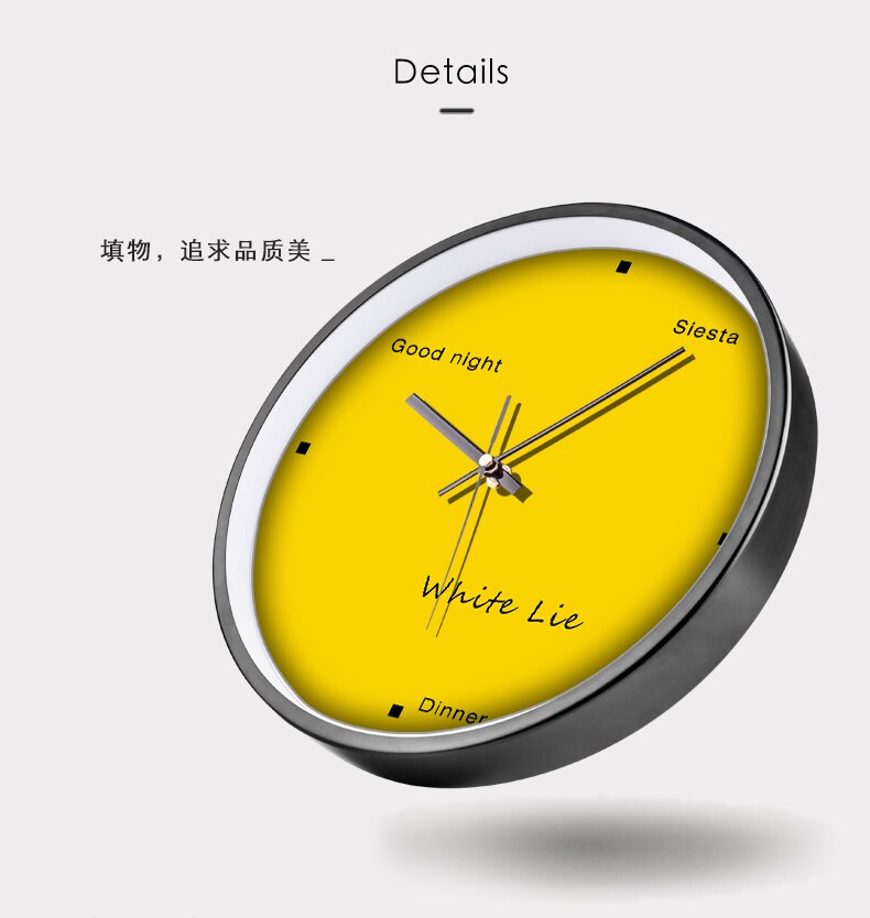 Nordic Digital Wall Clocks Living Room Silent Quartz Clocks Bedrooms Yellow Wall Clocks Relojes De Pared Home Decor Bb50wc