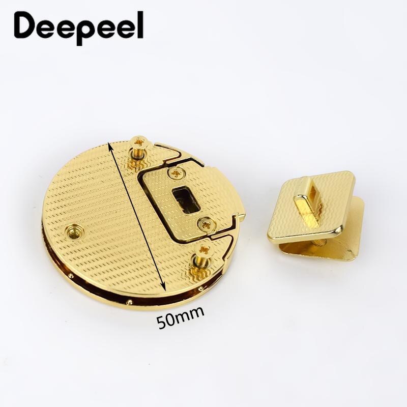 1/2 stuks damestas metalen gesp handtas draai draai slot drukknopen tassen sluiting onzichtbare sloten doe-het-zelf knutsel hardware accessoires