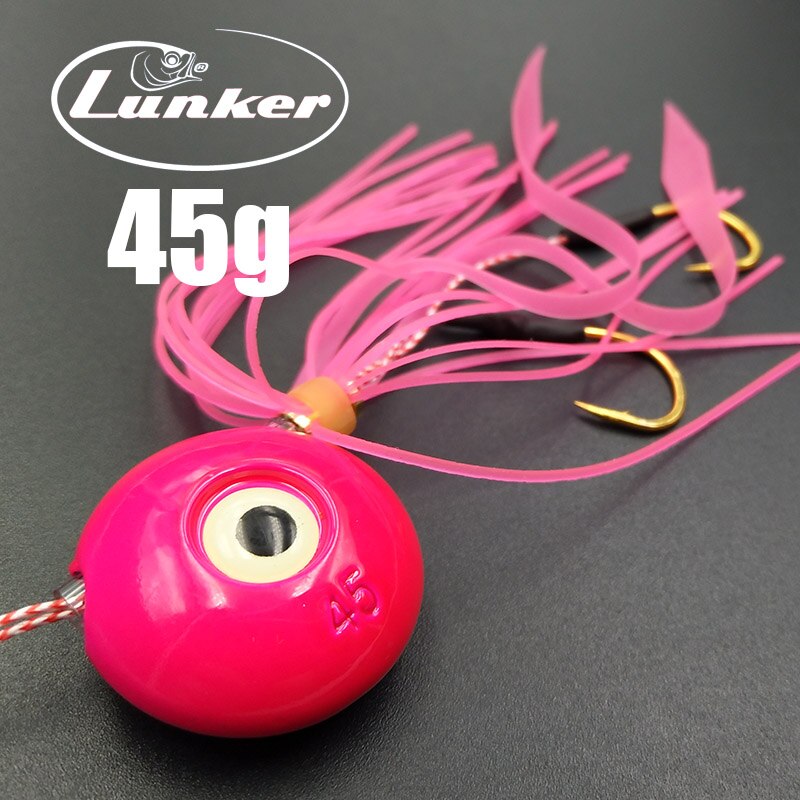 Lunker Inchiku Kabura Leurre Tenya Madai Sliding Slider Trage Jig Tai Rubber Pesca 타이러버 45G Red Snapper Vissen Lokt: Roze