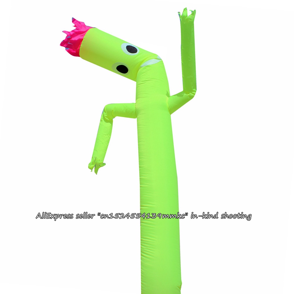 Air Dancer Sky Dancer Inflatable Tube Dance Puppet Wind Flying 10ft For 12inch Blower (Fluorescent Yellow)