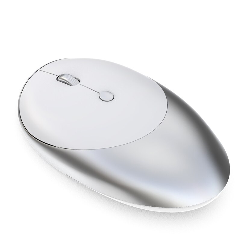 Y3nc kabellose bluetooth-kompatible computermäuse mit drei modi, schlank, für gaming-pcs, mini-laptops, usb-mäuse, computerzubehör für desktop-pcs: Silber