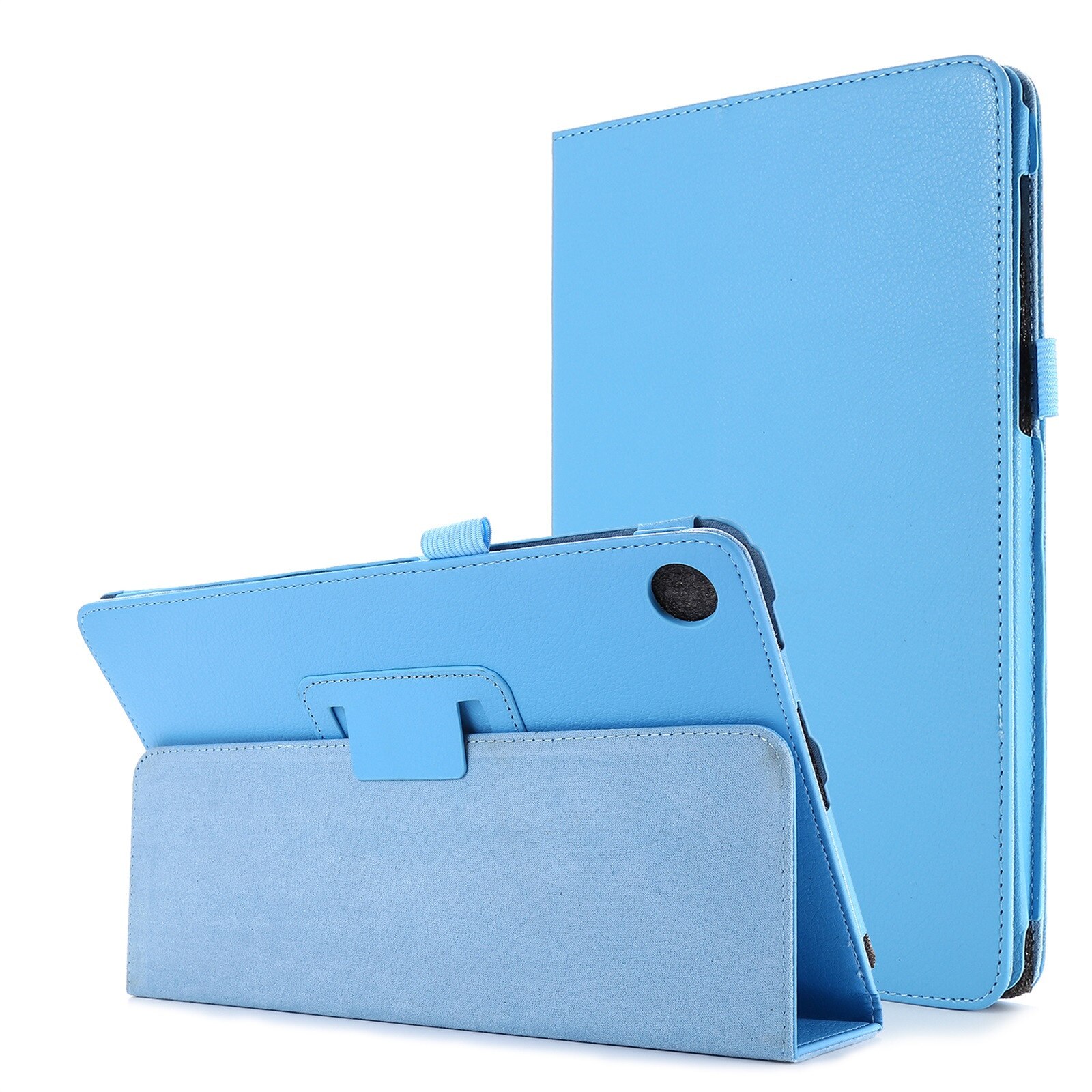 for Lenovo Tab M10 FHD Plus Tablet Case for 10.3Inch TB-X606F Tablet PC Folding Folio Case Protective Cover Protetor Stand: Light blue