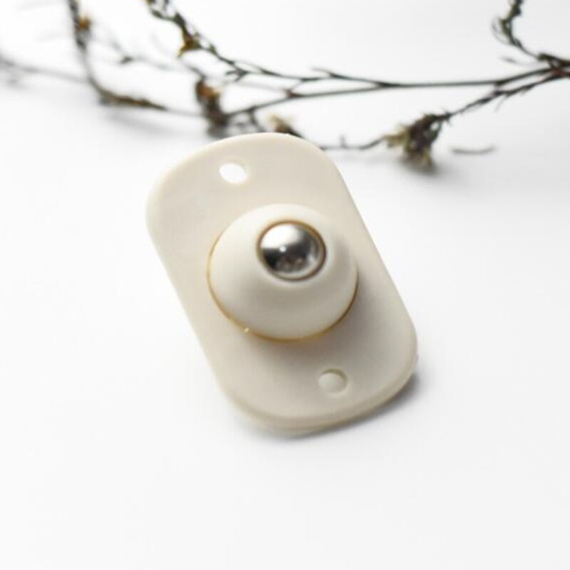 4pcs Universal Furniture Wheel Directional Roller Self Adhesive Casters Pulley Rollers For Cabinet Drawer Storage Box Trash: 1