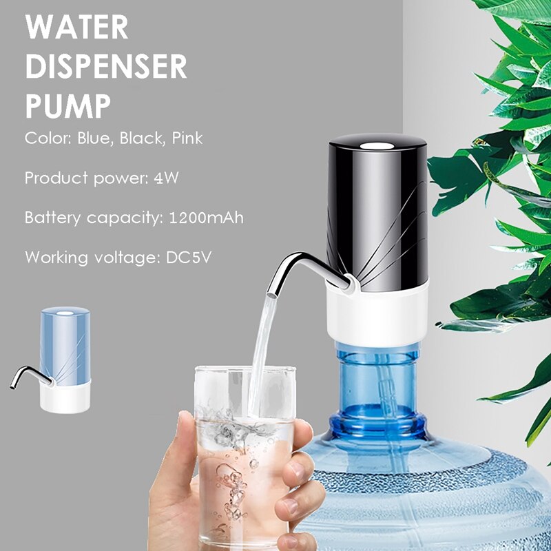 Automatische Bump Draagbare Usb Charge Fles Water Pomp Voor Water Fles Elektrische Drinkwater Pomp Dispenser