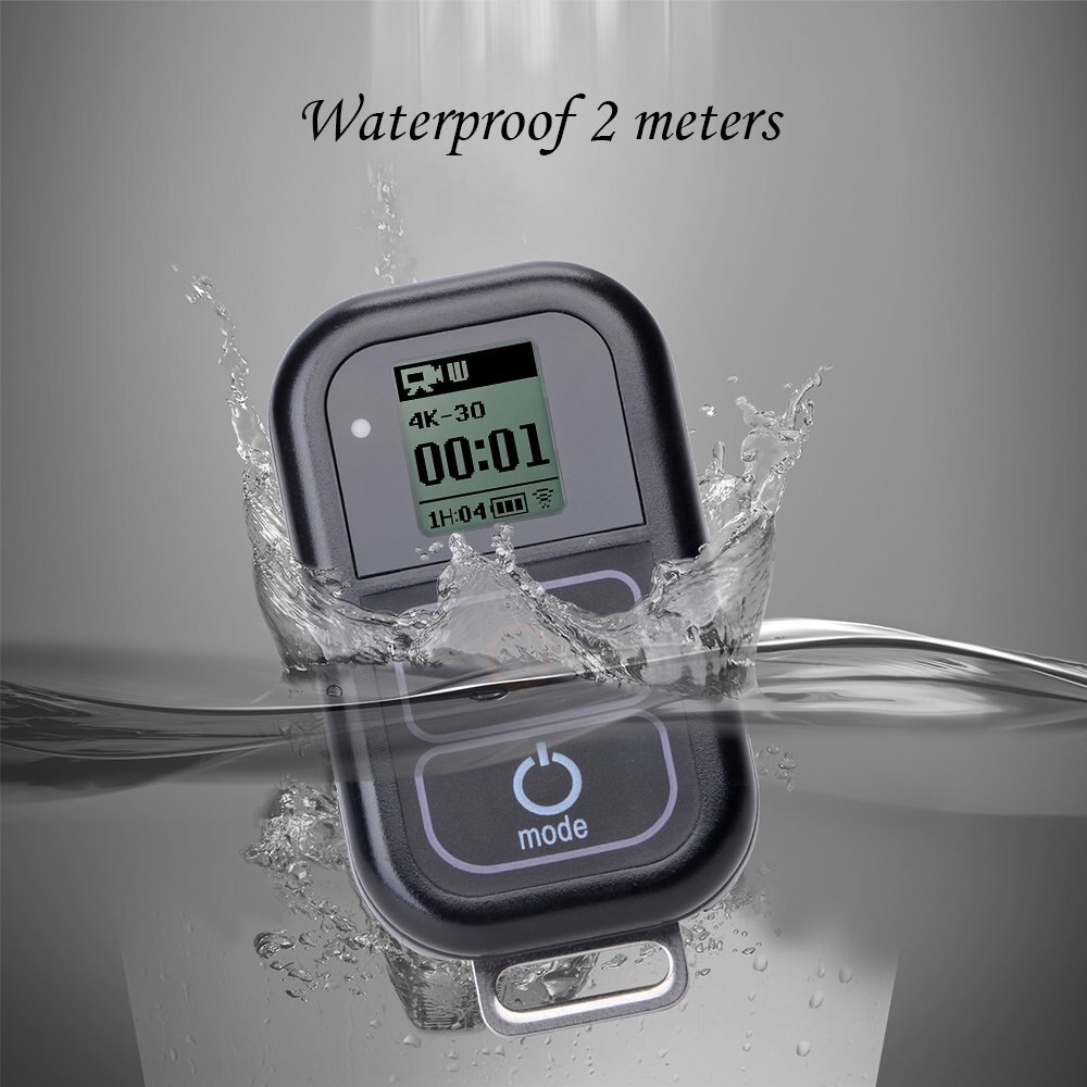 Go Pro WiFi Remote Control+Charger Cable Wrist Strap Waterproof GoPro Remote Case for Hero 8 7 6 5 Black 4 session 3+Accessory