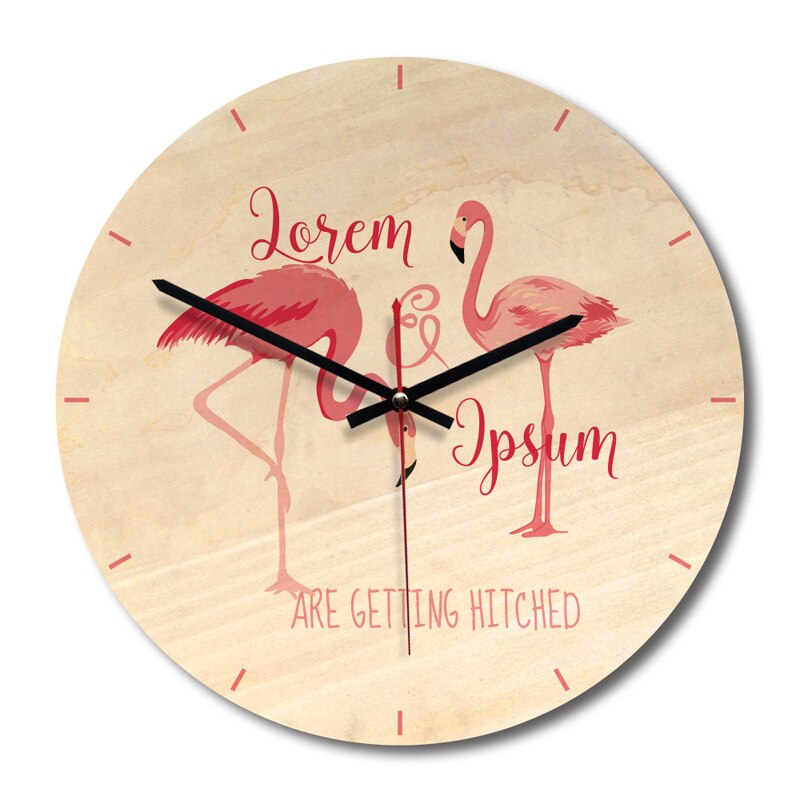 reloj de pared vintage con flamenco de madera para parejas de , reloj europeo para sala de estar o dormitorio decorado