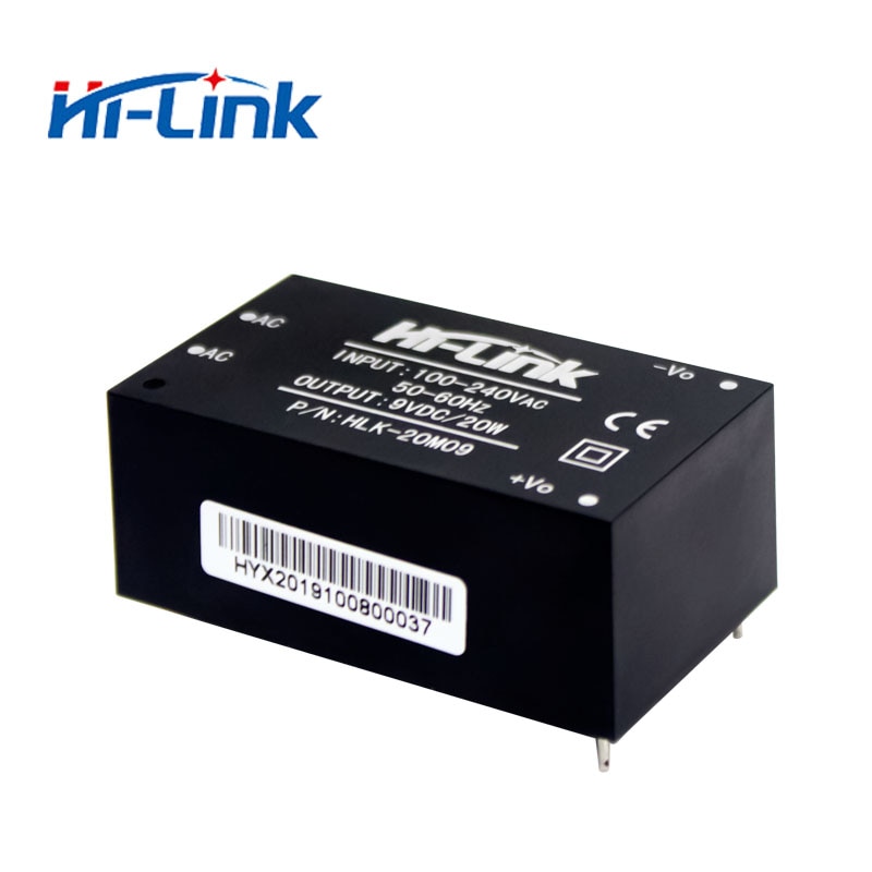 2 pcs/lot Hi-Link HLK-20M09 220v 9V 20W AC DC compact isolated step down power supply module