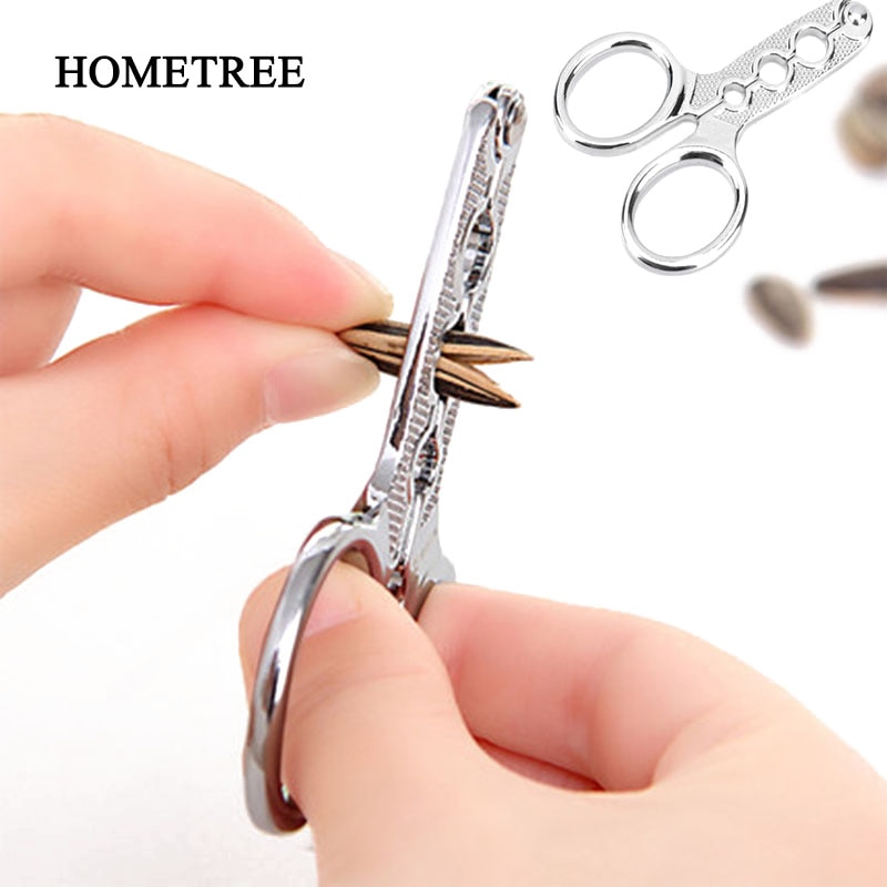 HOMETREE pince à décortiquer en alliage | Multifonction, pince à éplucher les noix, Melon, pin, cacahuète, Pistachio, artefact paresseux H731