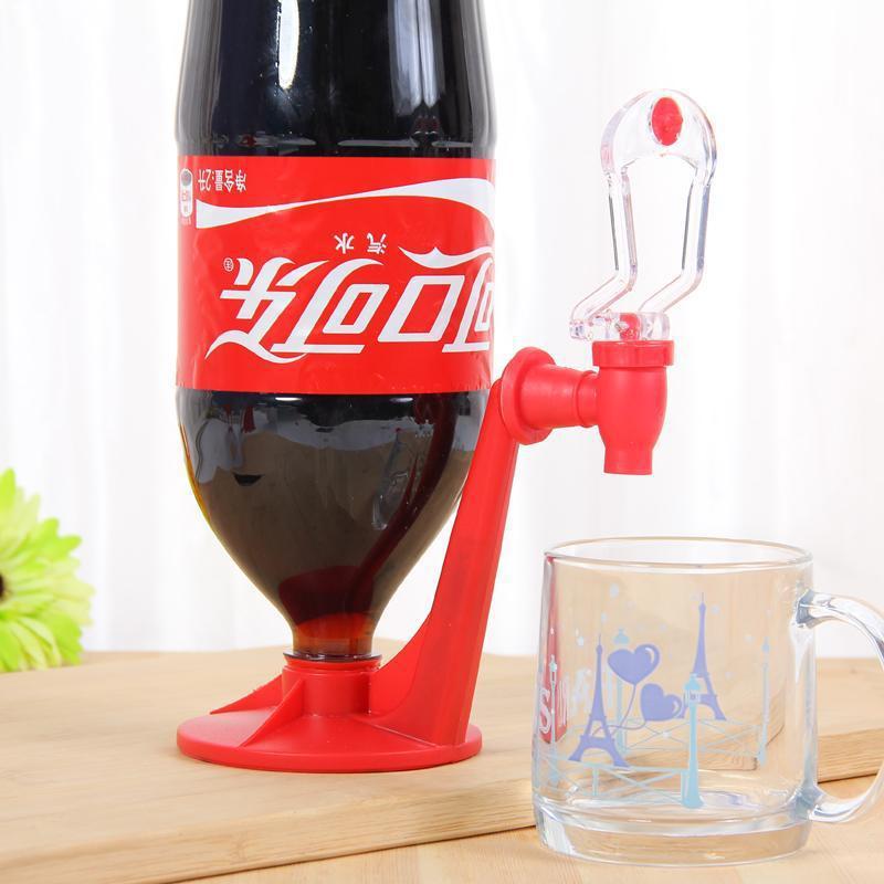 Nyhet sparer brus dispenser flaske cola opp ned drikkevann dispenser maskin bryter til duppeditt fest hjemme bar