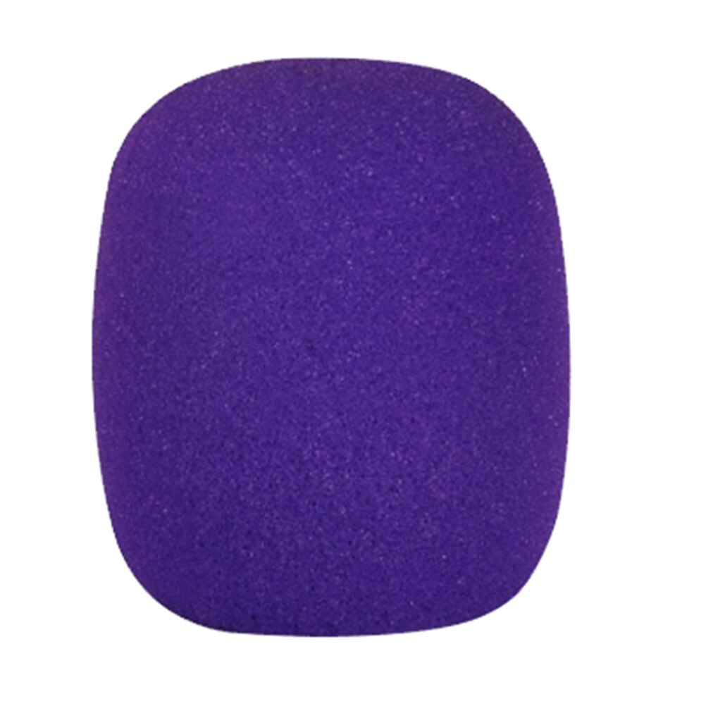 DJ Stage pare-brise pare-brise couverture épaisse lavable 1 pièces mélange couleurs éponge Microphone ensemble mousse de remplacement: VIOLET