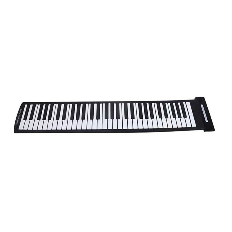 Draagbare 61 Toetsen Flexibele Roll-Up Piano Usb Midi Elektronische Toetsenbord Kant Roll Piano